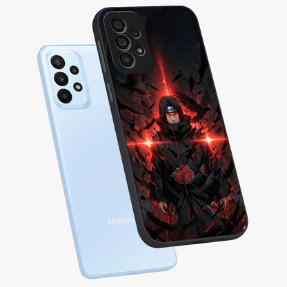 Focused Blade Discipline Glass Case displayed in angled mockup highlighting clean minimal text artwork with modern aesthetic style.