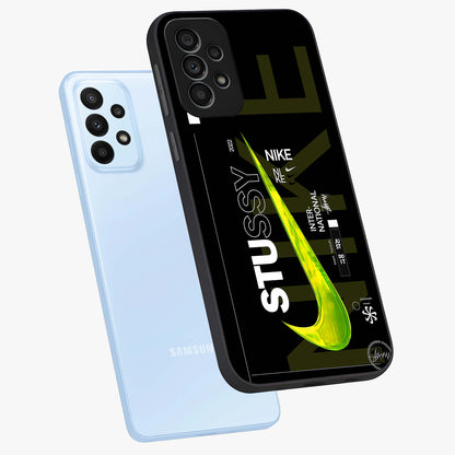 Neon Street Edition Glass Case displayed in angled mockup highlighting vibrant urban design with bold street aesthetic.