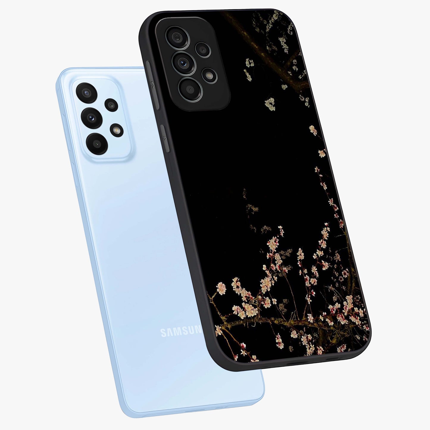 Petal Moon Light With Custom Name Glass Case displayed in angled mockup highlighting delicate petal design with custom name feature.