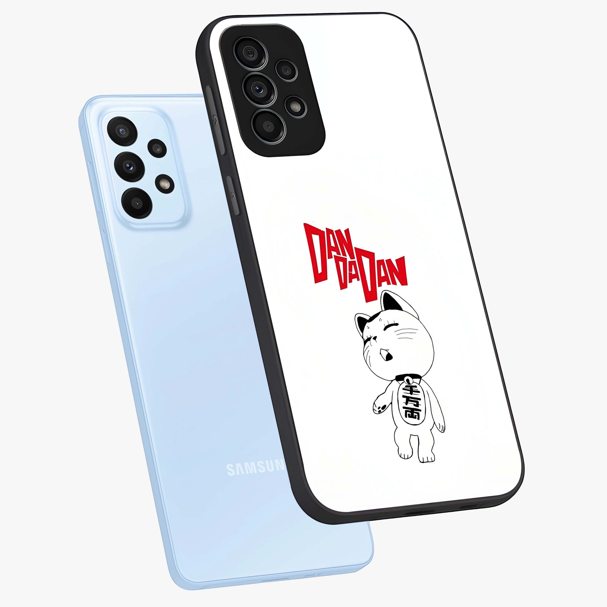 Playful Spirit Charm Glass Case displayed in angled mockup highlighting lively decorative design with playful aesthetic style.