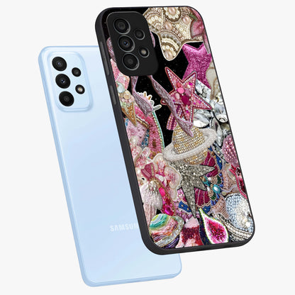 Starlit Jewel Dream Glass Case displayed in angled mockup highlighting glowing celestial jewel design with dreamy aesthetic.
