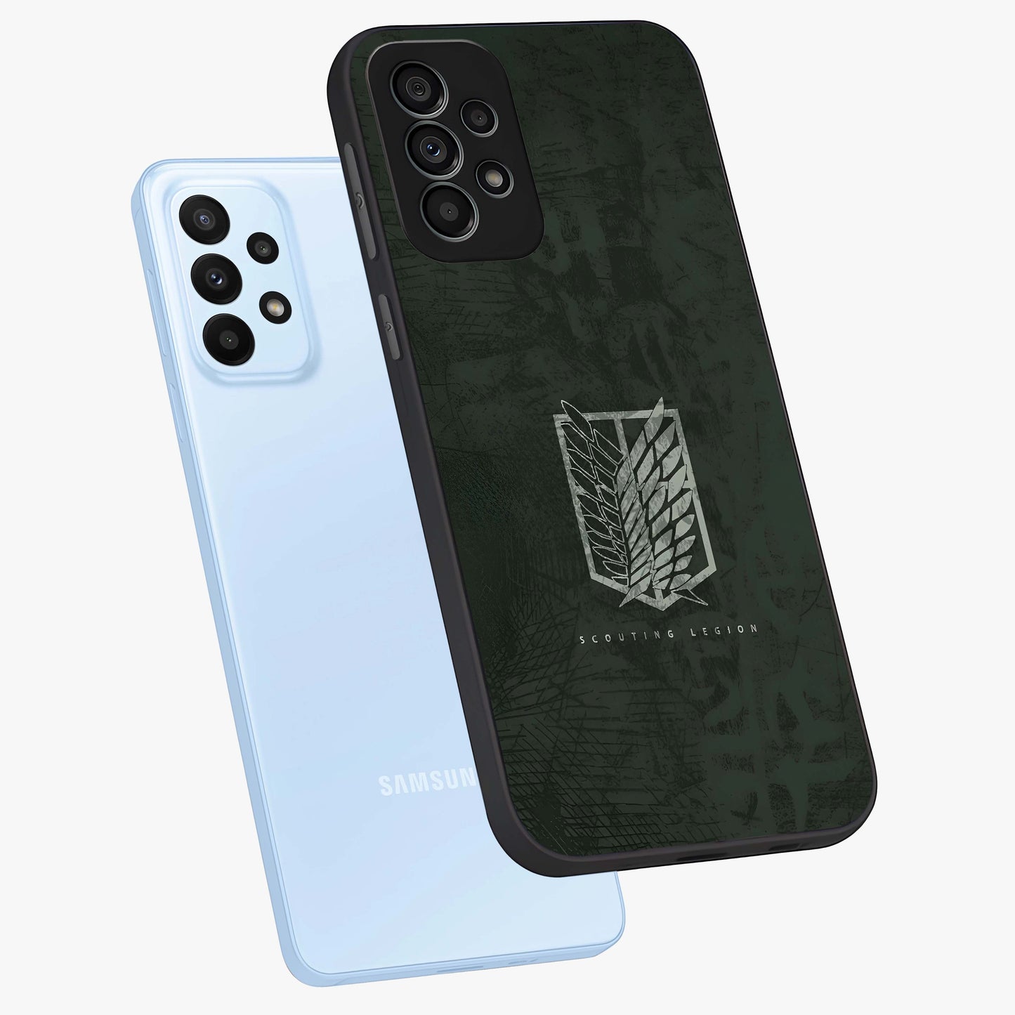 Wings Of Freedom Glass Case displayed in angled mockup highlighting graceful wing design with inspirational aesthetic.