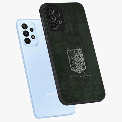 Wings Of Freedom Glass Case displayed in angled mockup highlighting graceful wing design with inspirational aesthetic.