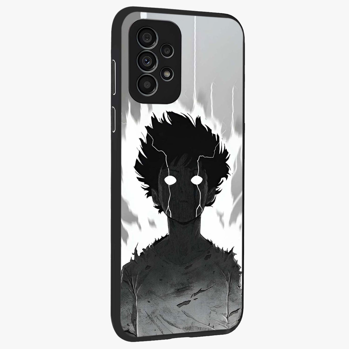 Awakened Inner Rage Glass Case upright view showcasing dramatic artwork with strong expressive aesthetic.
