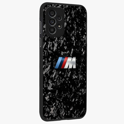 Carbon Speed Mark Glass Case upright view showcasing modern carbon speed graphic with bold automotive theme.