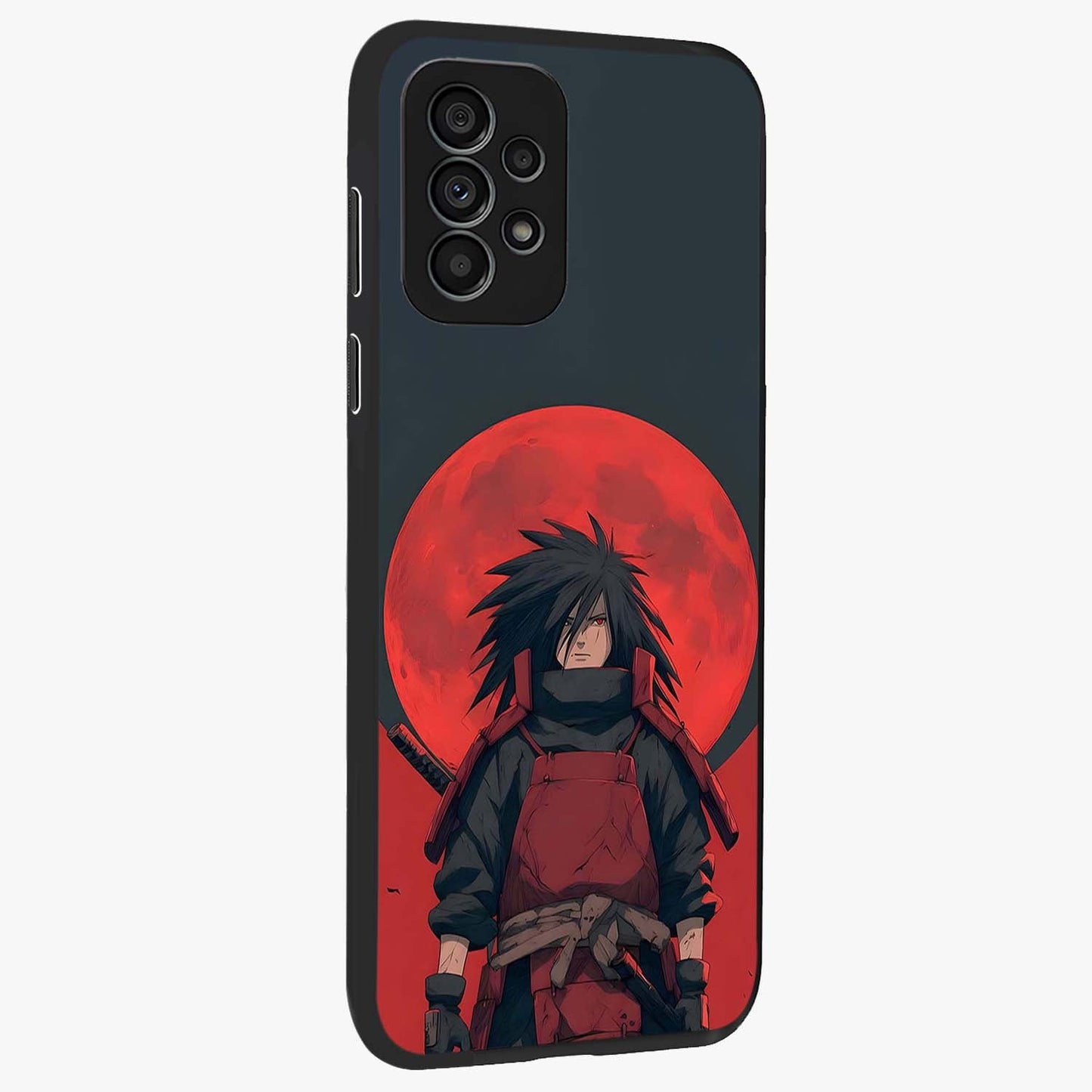 Crimson Moon Warlord Glass Case upright view showcasing powerful warlord artwork with dark celestial theme.