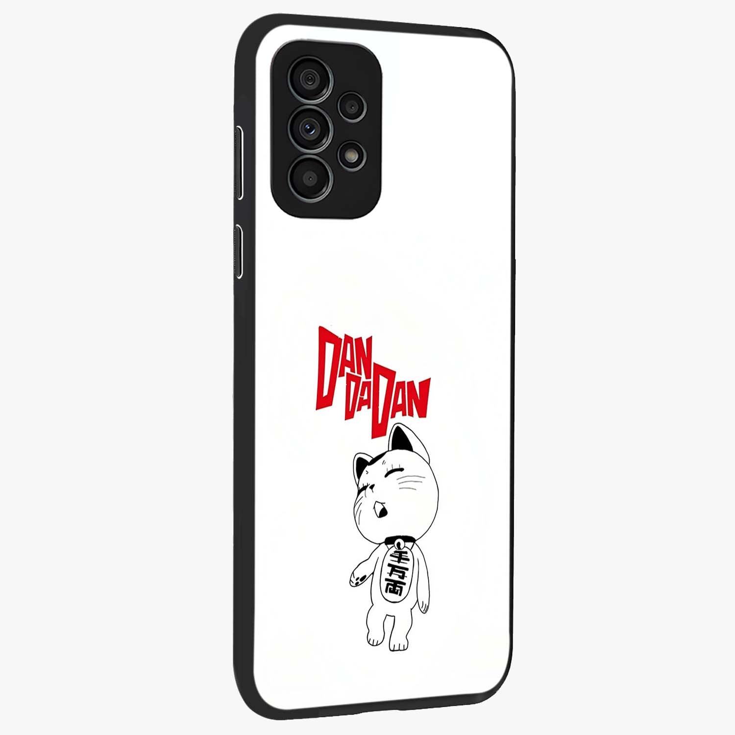 Playful Spirit Charm Glass Case upright view showcasing vibrant charm artwork with fun artistic theme.