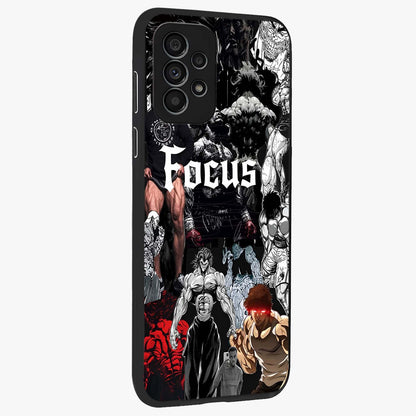 Relentless Power Focus Glass Case upright view showcasing strong inspirational artwork with powerful focus theme.