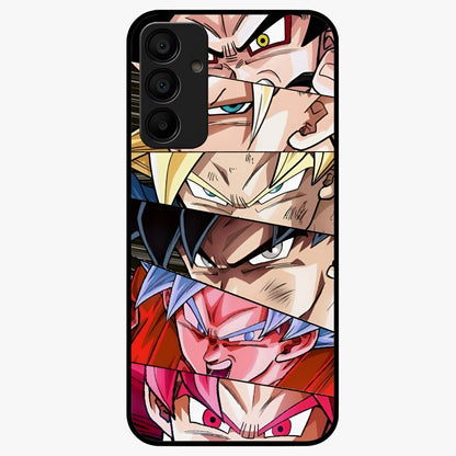 Anime Character Glass Case showing flat back view with vibrant anime artwork and glossy glass finish.