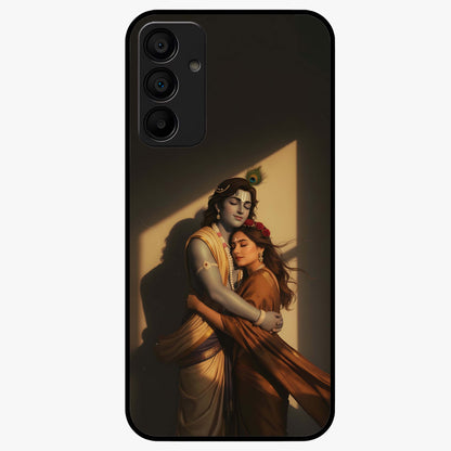Divine Eternal Love Glass Case showing flat back view with spiritual love themed artwork and glossy glass finish.