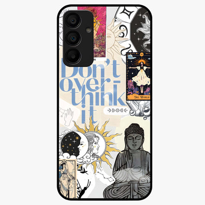 Ethereal Thoughts Glass Case showing flat back view with dreamy artistic artwork and glossy glass finish.