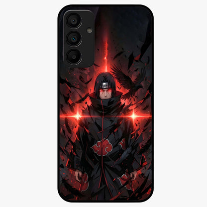 Focus Mode On Glass Case showing flat back view with bold motivational typography design and glossy glass finish.