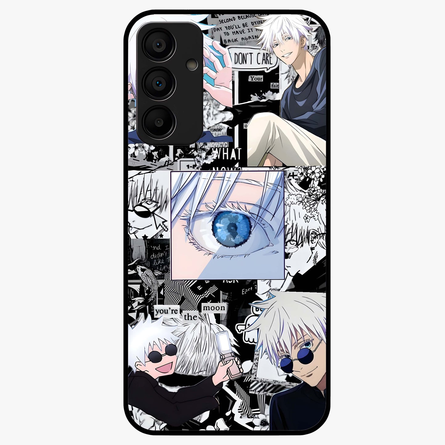 Infinity Sorcerer Chaos Glass Case showing flat back view with mystical sorcerer themed artwork and glossy glass finish.