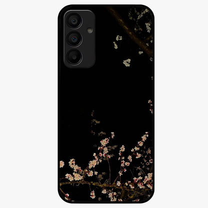 Petal Moon Light With Custom Name Glass Case showing flat back view with floral moonlight artwork and personalized name design.