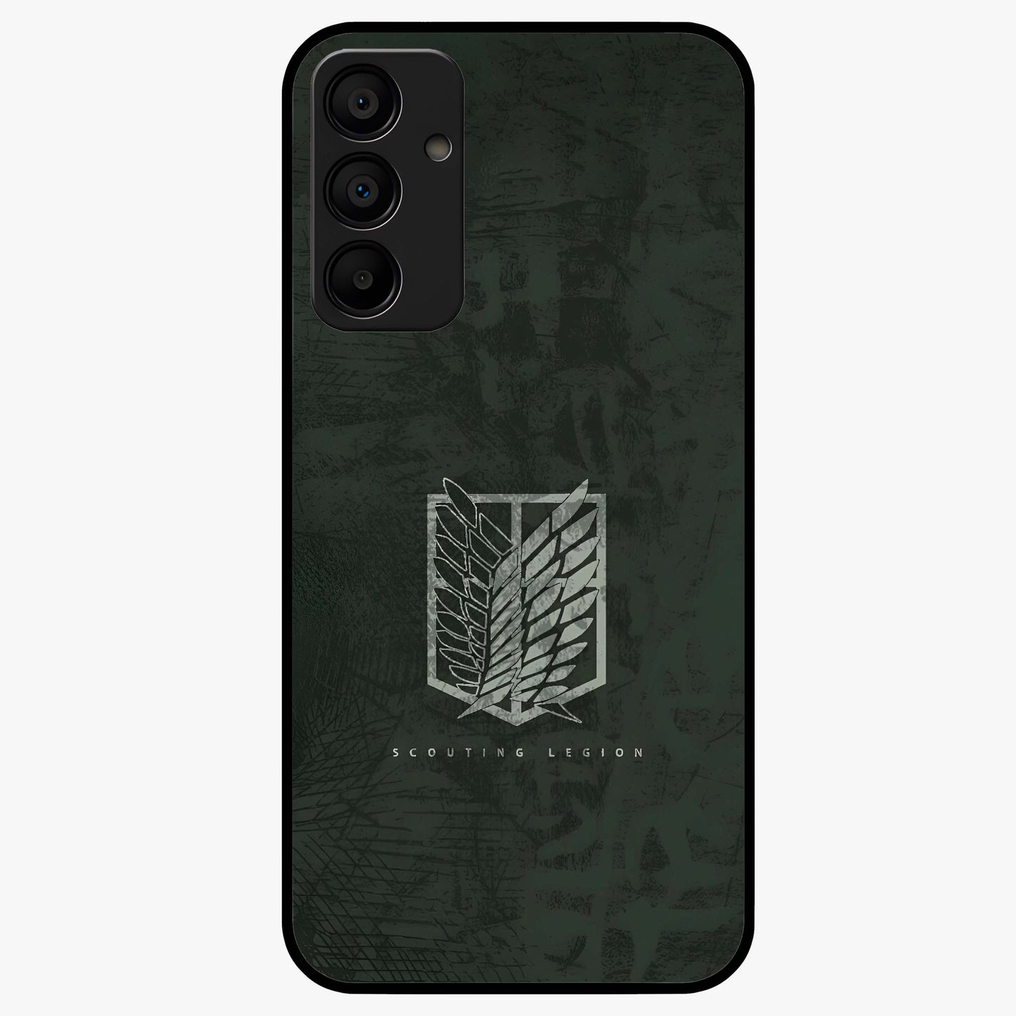 Wings Of Freedom Glass Case showing flat back view with symbolic wings artwork and glossy glass finish.
