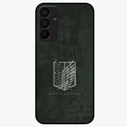 Wings Of Freedom Glass Case showing flat back view with symbolic wings artwork and glossy glass finish.