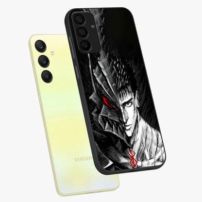 Berserker Blood Oath Glass Case displayed in angled mockup highlighting dark fantasy graphic design and powerful theme.