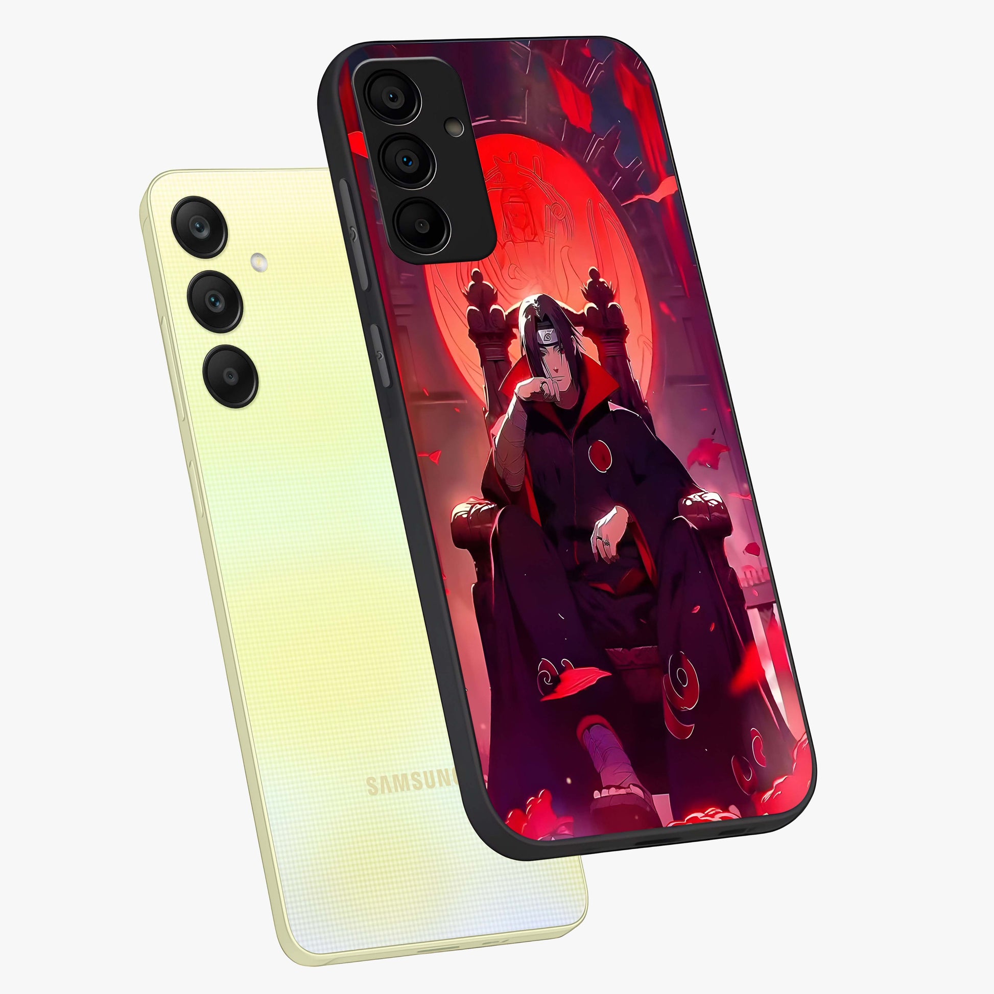 Blood Moon Sovereign Glass Case displayed in angled mockup highlighting dark celestial moon design and dramatic theme.