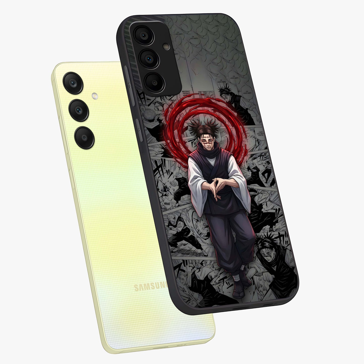 Cursed Ritual Ascension Glass Case displayed in angled mockup highlighting mystical ritual illustration with supernatural aesthetic.