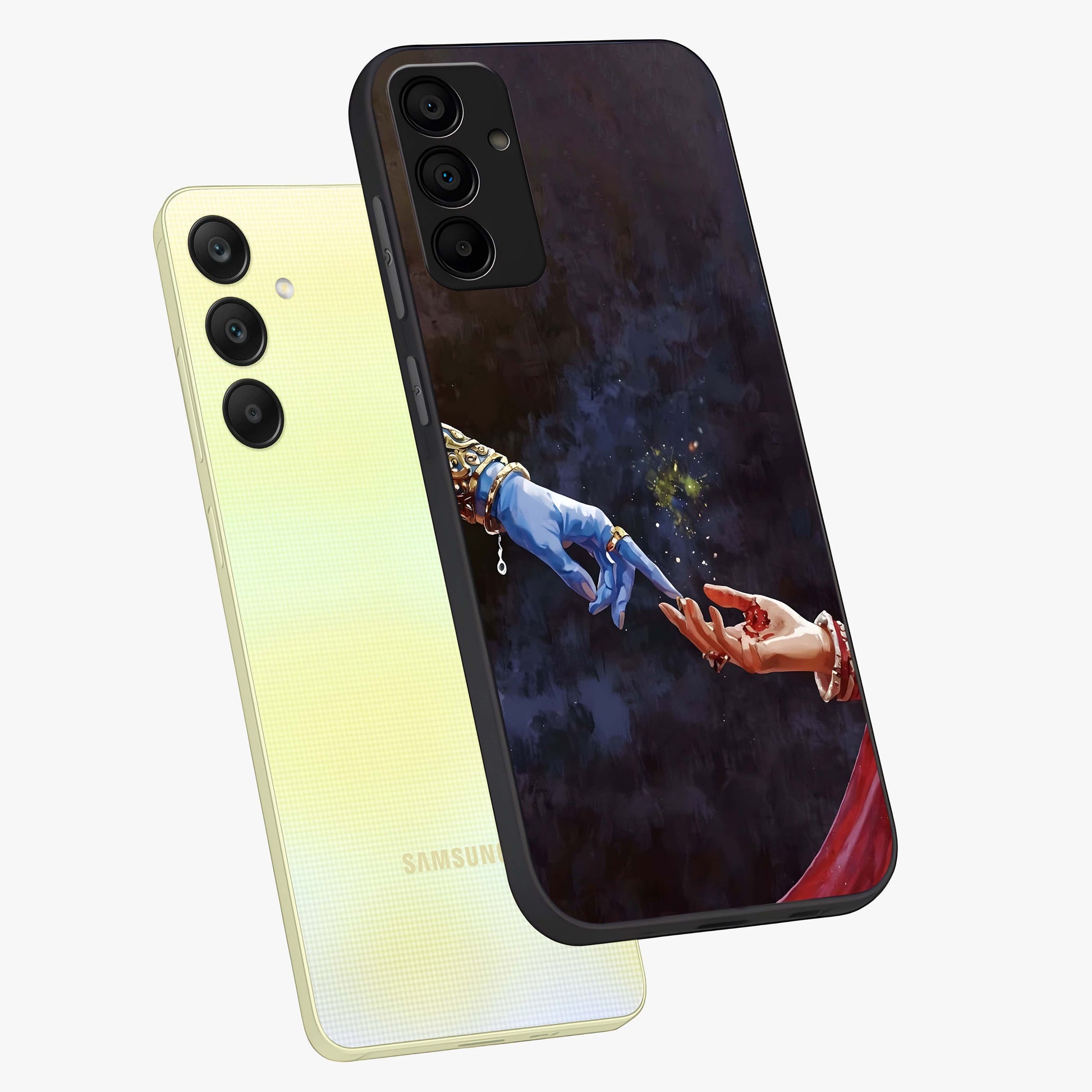 Divine Touch Eternal Glass Case displayed in angled mockup highlighting elegant divine inspired design with calm aesthetic style.
