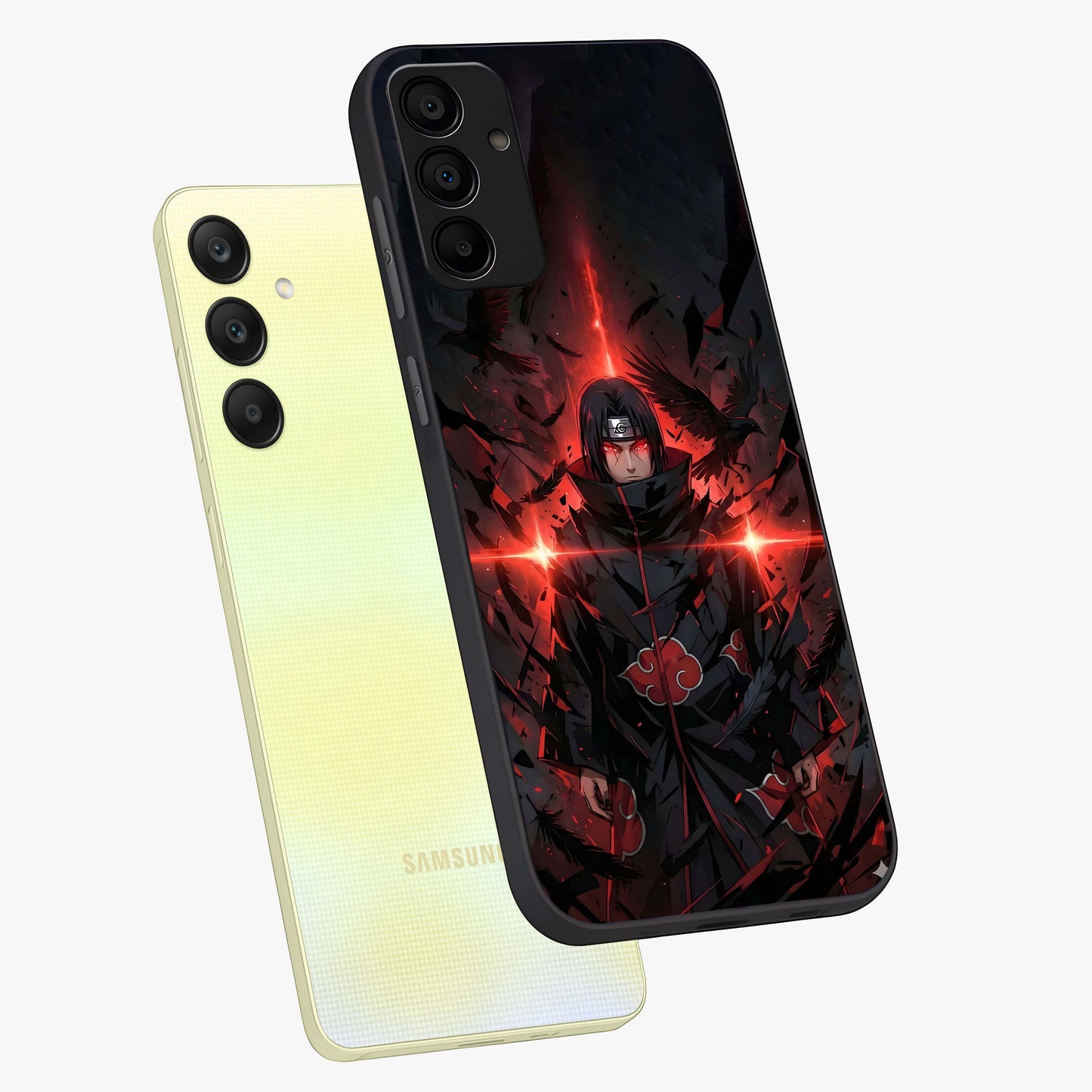 Focus Mode On Glass Case displayed in angled mockup highlighting clean minimal text artwork with modern aesthetic style.