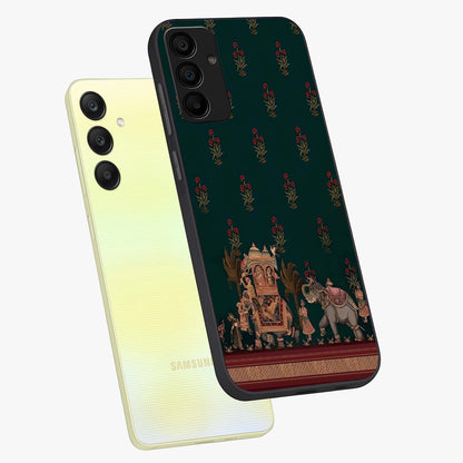 Macmerise Glass Case displayed in angled mockup highlighting trendy graphic design with sleek aesthetic style.
