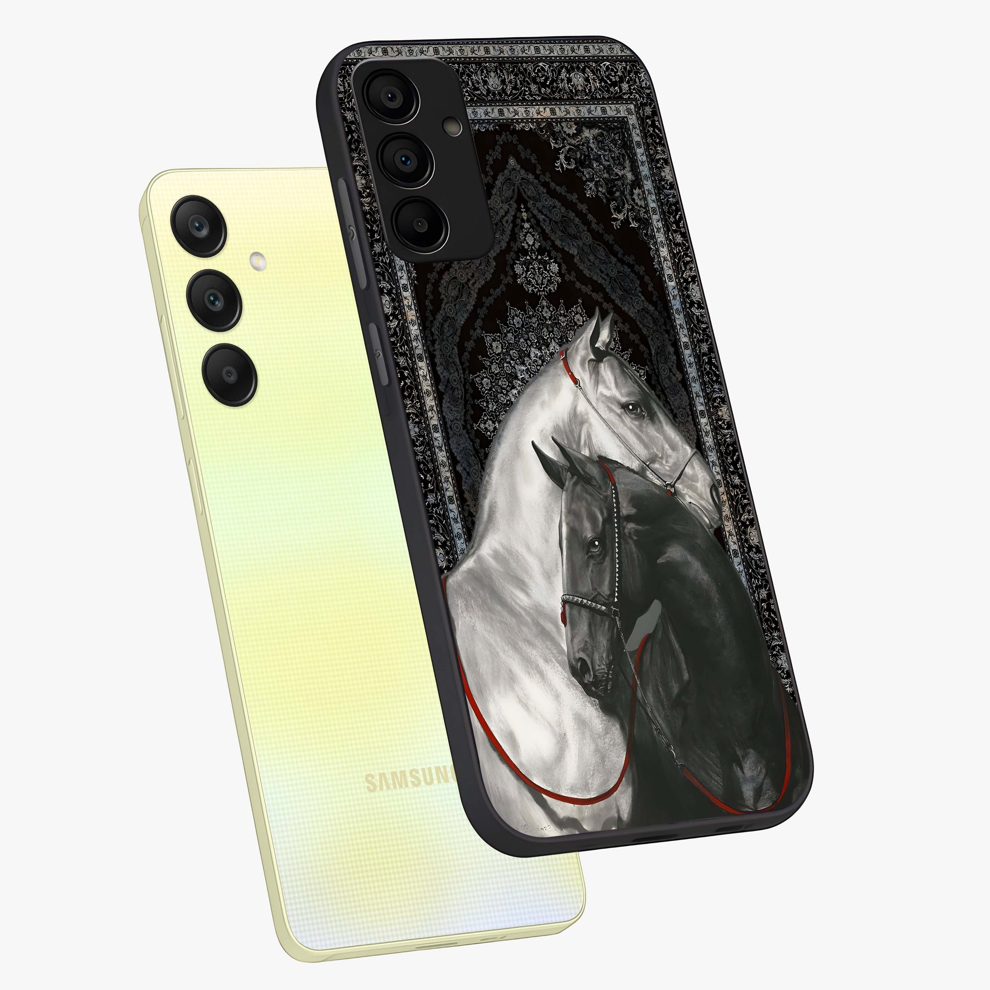 Majestic Ride Legacy Glass Case displayed in angled mockup highlighting sleek vehicle design with bold racing aesthetic.