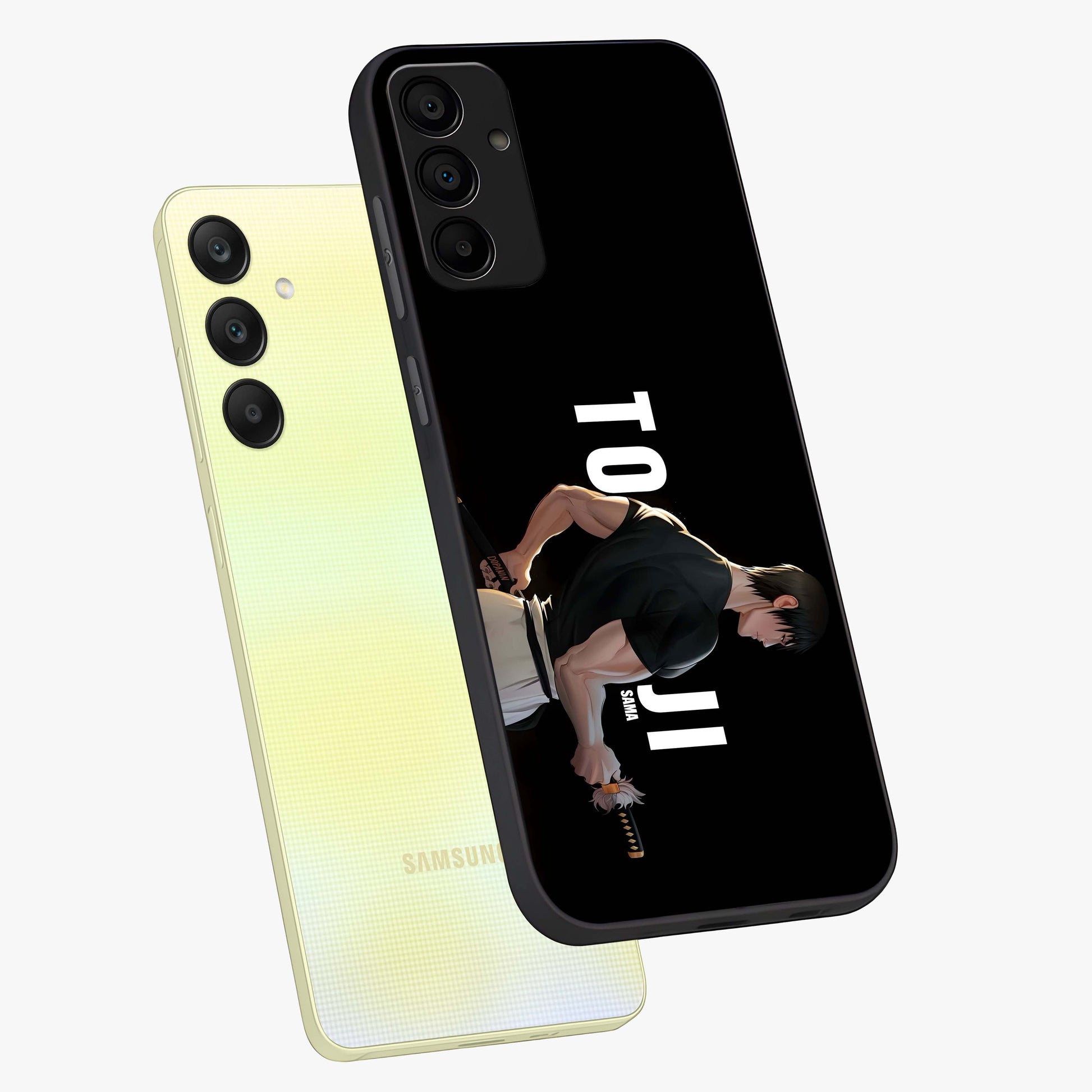 Midnight Blade Resolve Glass Case displayed in angled mockup highlighting powerful blade illustration with dramatic dark aesthetic.