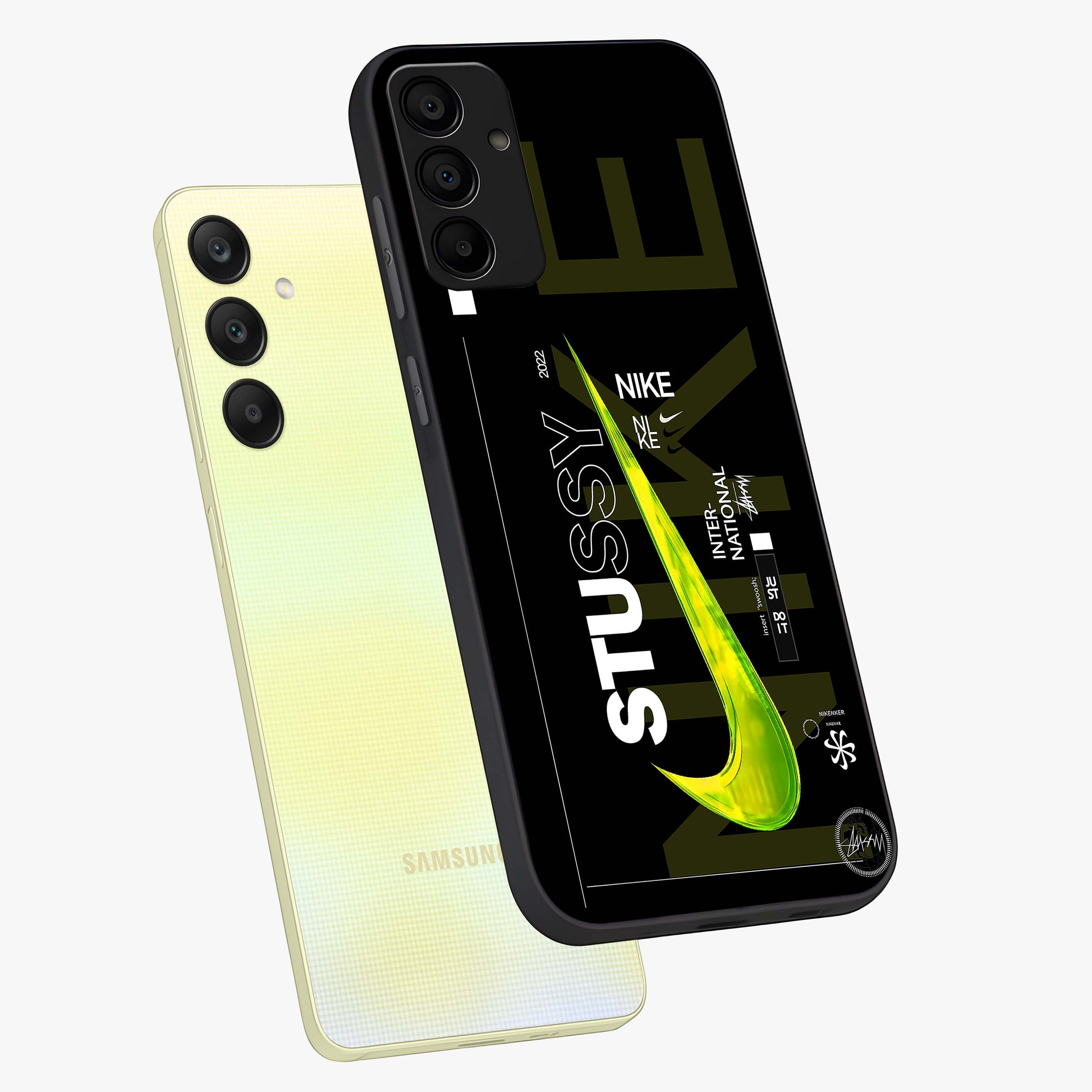 Neon Street Edition Glass Case displayed in angled mockup highlighting vibrant urban design with bold street aesthetic.