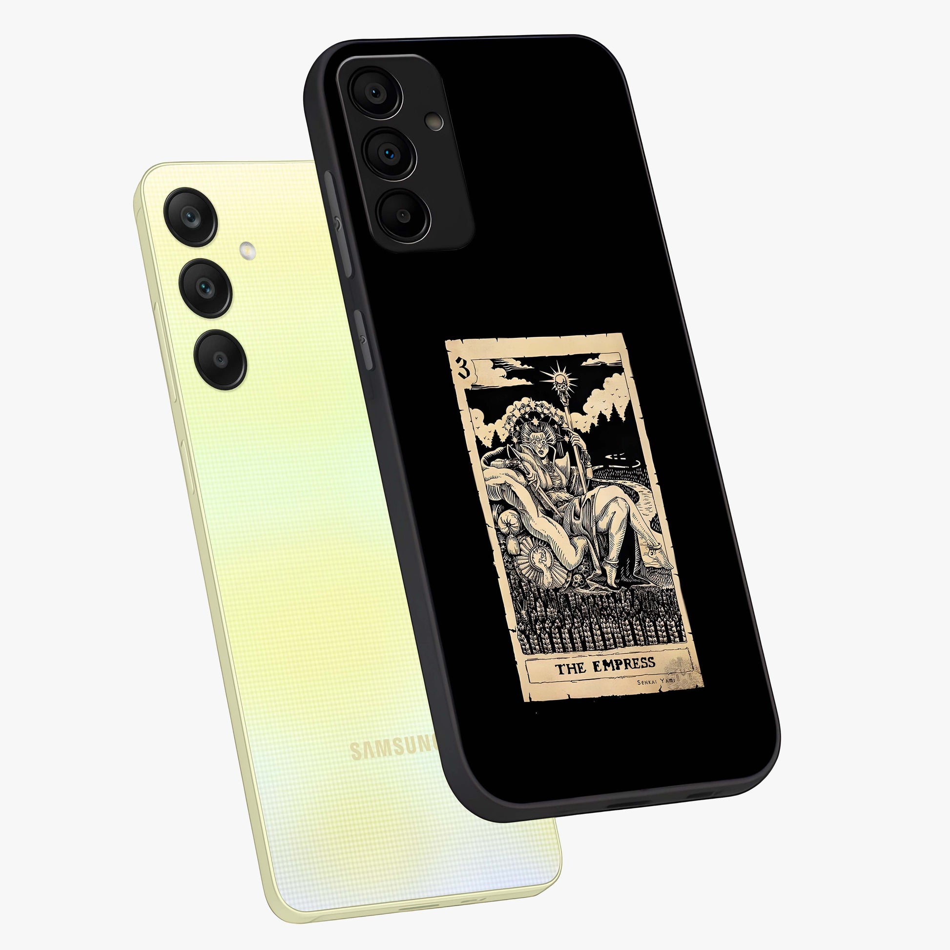 The Empress Glass Case displayed in angled mockup highlighting elegant royal design with majestic aesthetic style.