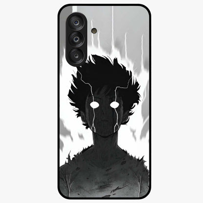 Awakened Inner Rage Glass Case showing flat back view with intense artistic artwork and glossy glass finish.