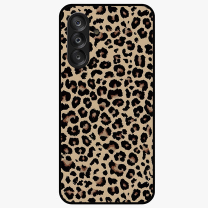 Savage Chic Pattern Glass Case showing flat back view with stylish patterned artwork and glossy glass finish.