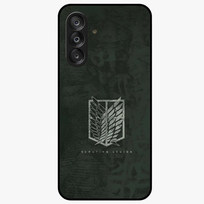 Wings Of Freedom Glass Case showing flat back view with symbolic wings artwork and glossy glass finish.