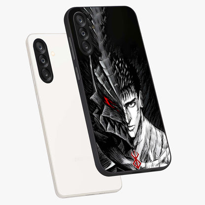 Berserker Blood Oath Glass Case displayed in angled mockup highlighting dark fantasy graphic design and powerful theme.