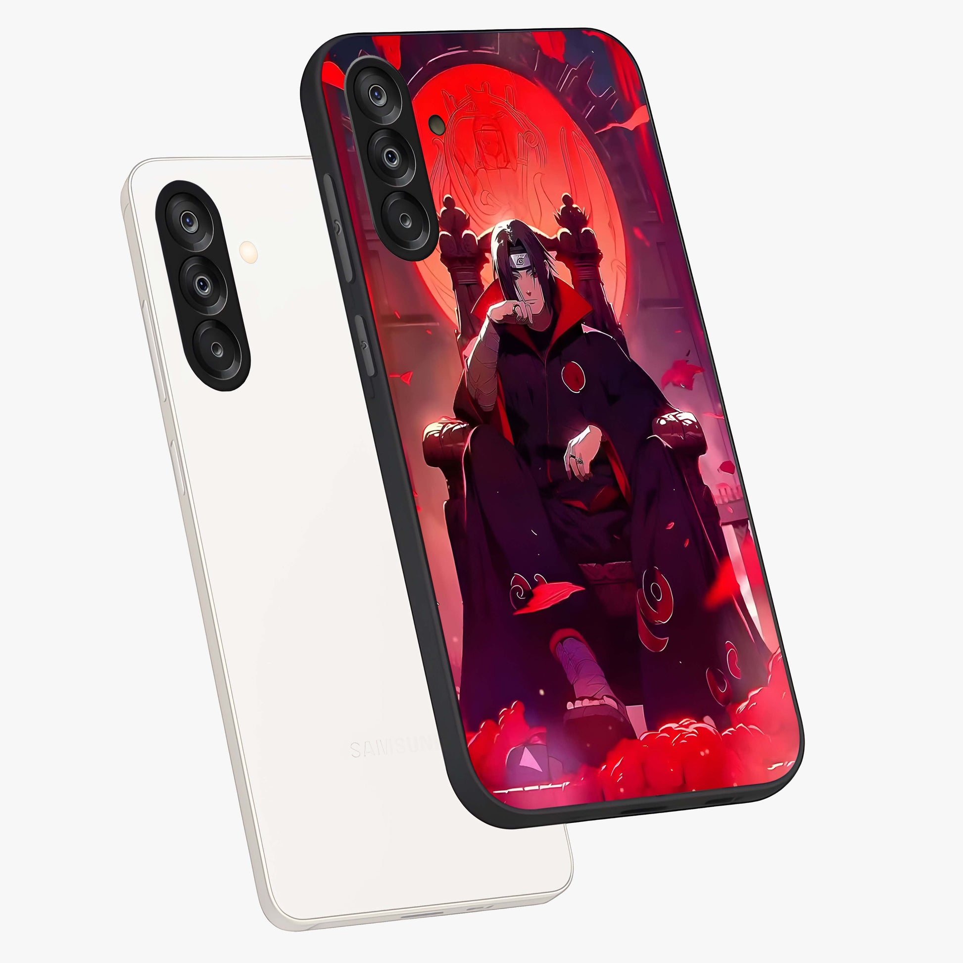 Blood Moon Sovereign Glass Case displayed in angled mockup highlighting dark celestial moon design and dramatic theme.