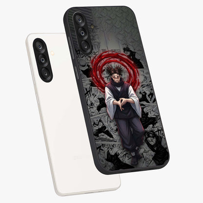 Cursed Ritual Ascension Glass Case displayed in angled mockup highlighting mystical ritual illustration with supernatural aesthetic.