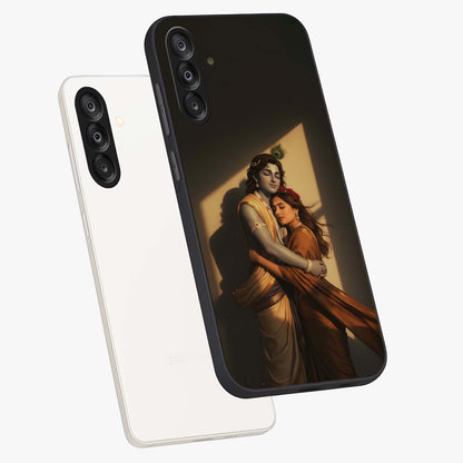 Divine Eternal Love Glass Case displayed in angled mockup highlighting elegant divine inspired design with peaceful aesthetic.