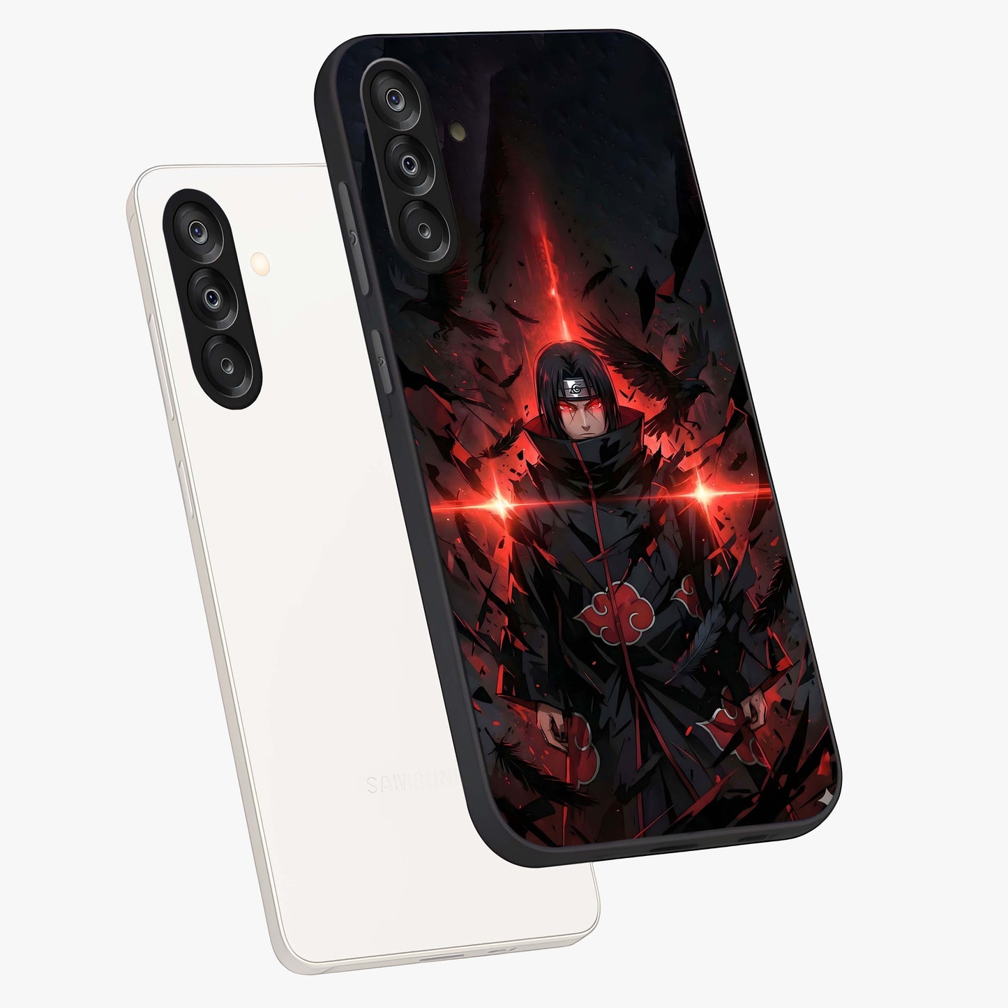 Focus Mode On Glass Case displayed in angled mockup highlighting clean minimal text artwork with modern aesthetic style.