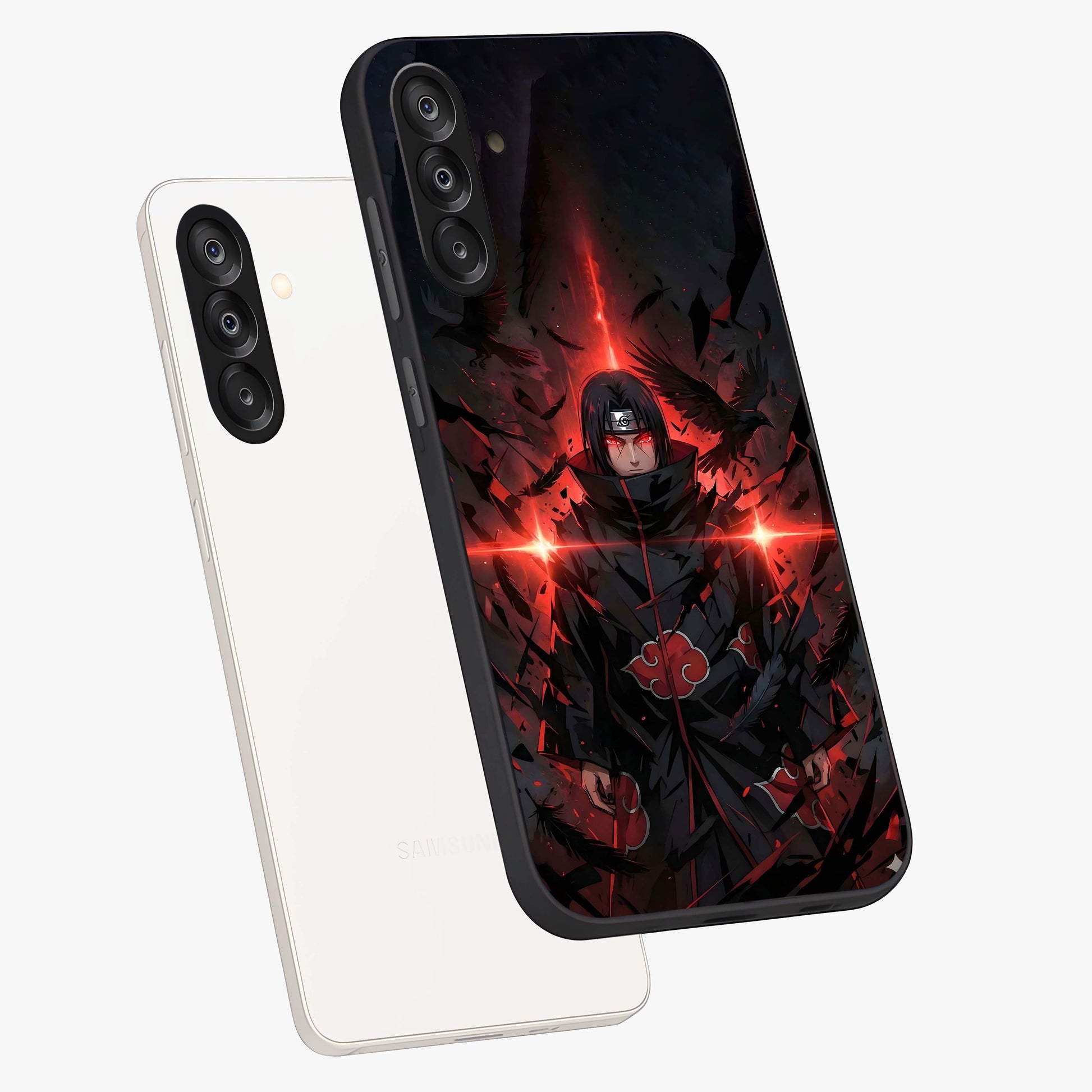 Focus Mode On Glass Case displayed in angled mockup highlighting clean minimal text artwork with modern aesthetic style.