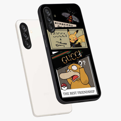 Gucci Play Mashup Glass Case displayed in angled mockup highlighting stylish fashion mashup design with bold aesthetic.