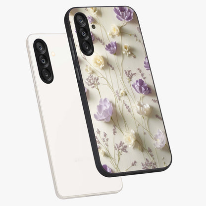 Lilac Breeze Harmony Glass Case displayed in angled mockup highlighting calm lilac breeze design with soothing aesthetic style.