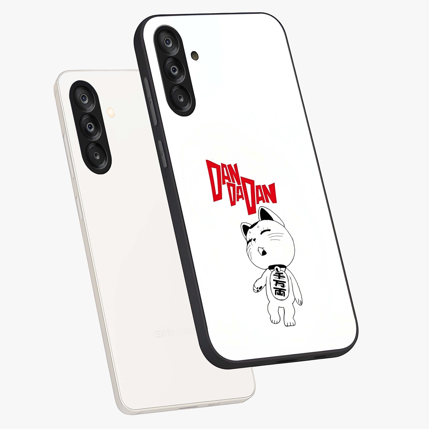 Playful Spirit Charm Glass Case displayed in angled mockup highlighting lively decorative design with playful aesthetic style.