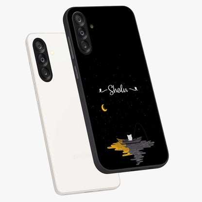 Silent Night Row Glass Case displayed in angled mockup highlighting peaceful evening design with dreamy night aesthetic.