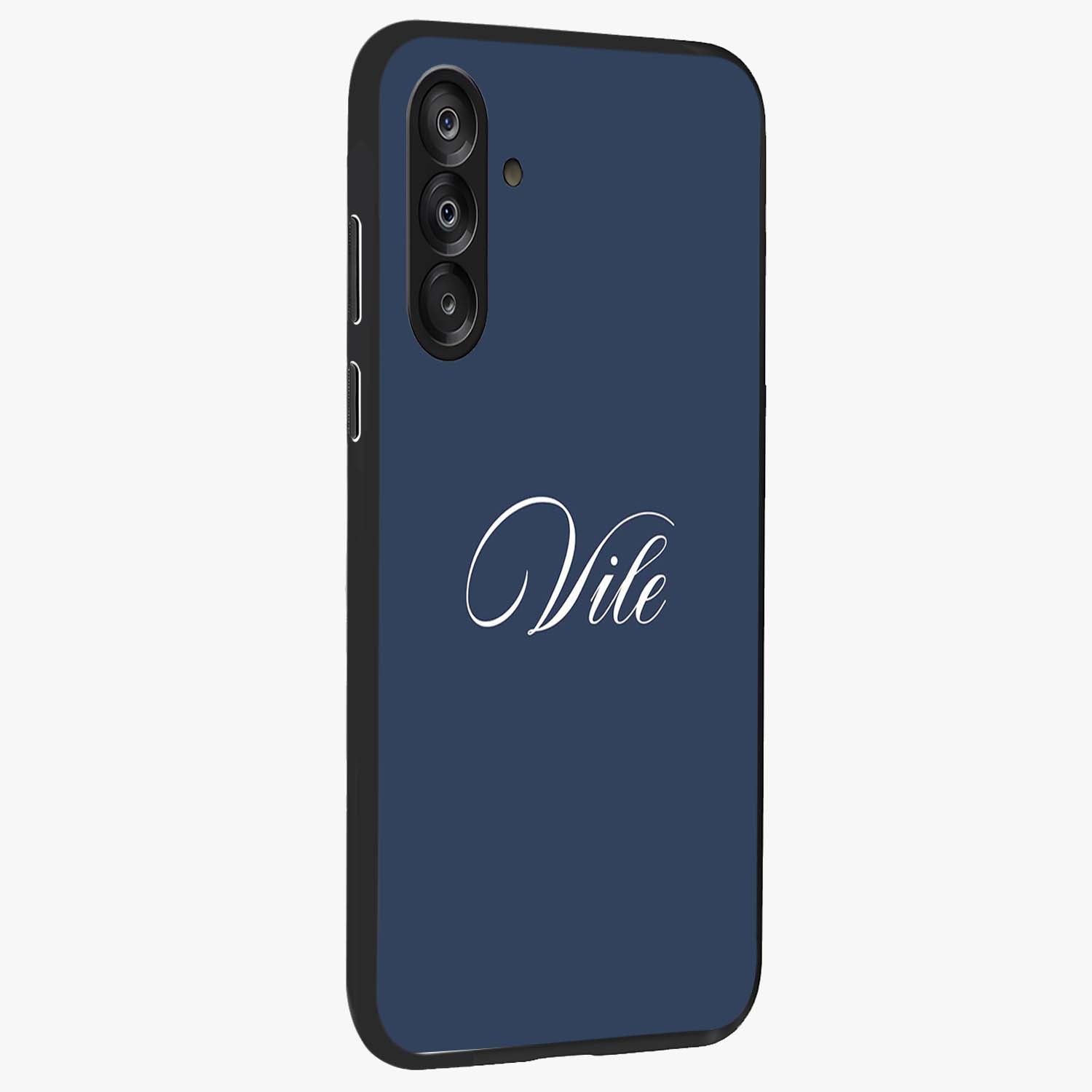 Blue Vintage Floral Pattern Glass Case displayed in angled mockup highlighting classic blue floral pattern and retro aesthetic design.