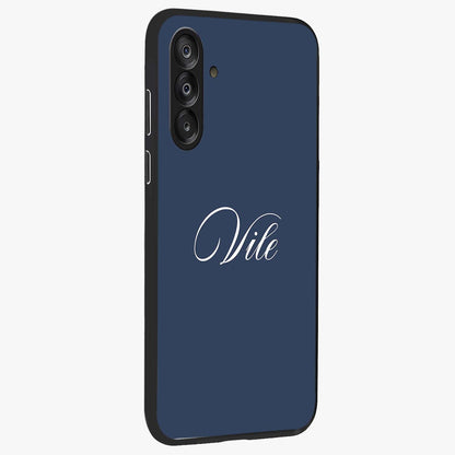 Blue Vintage Floral Pattern Glass Case displayed in angled mockup highlighting classic blue floral pattern and retro aesthetic design.