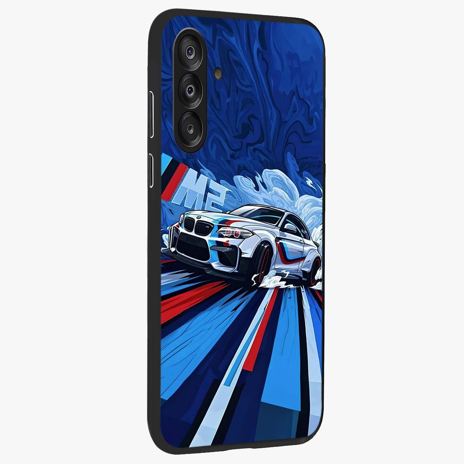 Drift Power Rush Glass Case upright view showcasing high speed racing artwork with bold automotive theme.