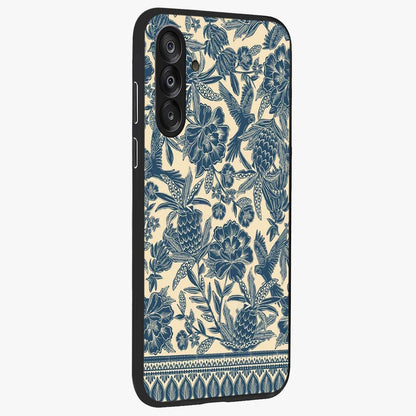 Heirloom Wild Bloom Glass Case upright view showcasing delicate wildflower artwork with timeless floral theme.