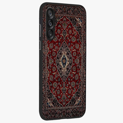 Heritage Carpet Royale Glass Case upright view showcasing detailed ornamental artwork with luxurious traditional theme.