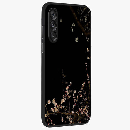 Petal Moon Light With Custom Name Glass Case upright view showcasing elegant floral moon artwork with personalized aesthetic.