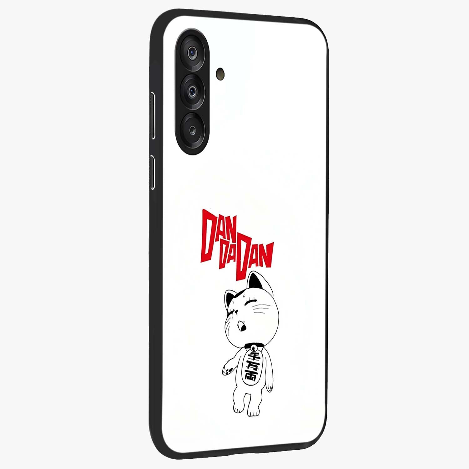 Playful Spirit Charm Glass Case upright view showcasing vibrant charm artwork with fun artistic theme.